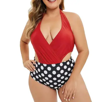 women swimwear summer push up swimsuit bikini set women large size wave dot print stitching piece jumper swimsuit embarazada A1
women swimwear summer push up swimsuit bikini set women large size wave dot print stitching piece jumper swimsuit embarazada A1