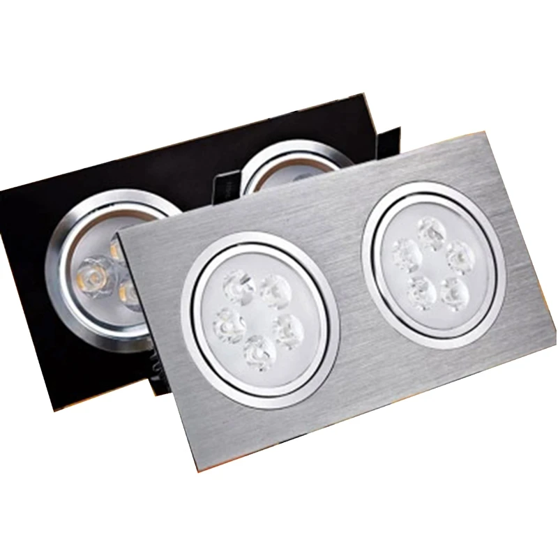 Square LED Down Light 3w 5w 7w 9w 12w 15w 18w LED Recessed Ceiling Light Lamp Single/Double Head Downlight led Grille Spot Light
Square LED Down Light 3w 5w 7w 9w 12w 15w 18w LED Recessed Ceiling Light Lamp Single/Double Head Downlight led Grille Spot Light