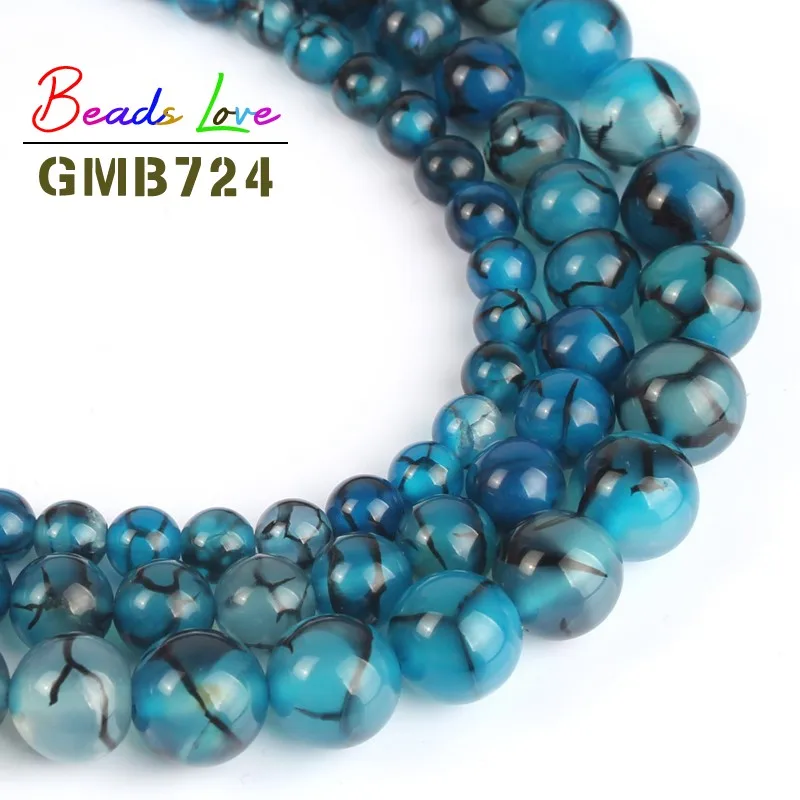 Natural Stone Blue Black Line Dragon Veins Agat Round Beads for Jewellery Making 6/8/10 mm 15'' Diy Necklace Bracelet Jewelry
Natural Stone Blue Black Line Dragon Veins Agat Round Beads for Jewellery Making 6/8/10 mm 15'' Diy Necklace Bracelet Jewelry