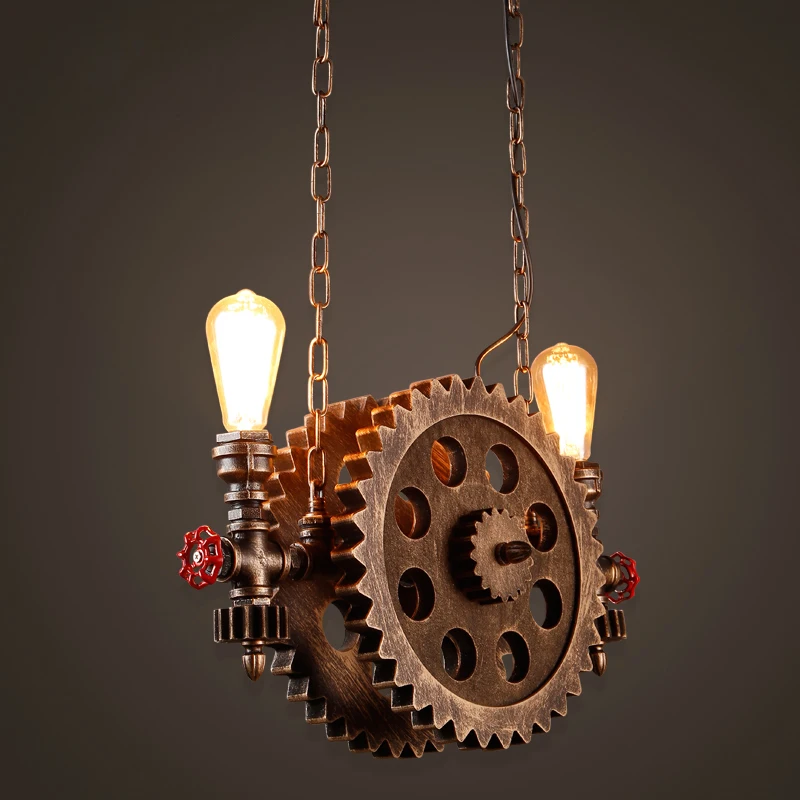 Vintage Loft Gear Shape Chandeliers Creative Retro Home Aisle Iron Pendant Lamp for Kids Bedroom Dinning Room Restaurant Bar
Vintage Loft Gear Shape Chandeliers Creative Retro Home Aisle Iron Pendant Lamp for Kids Bedroom Dinning Room Restaurant Bar