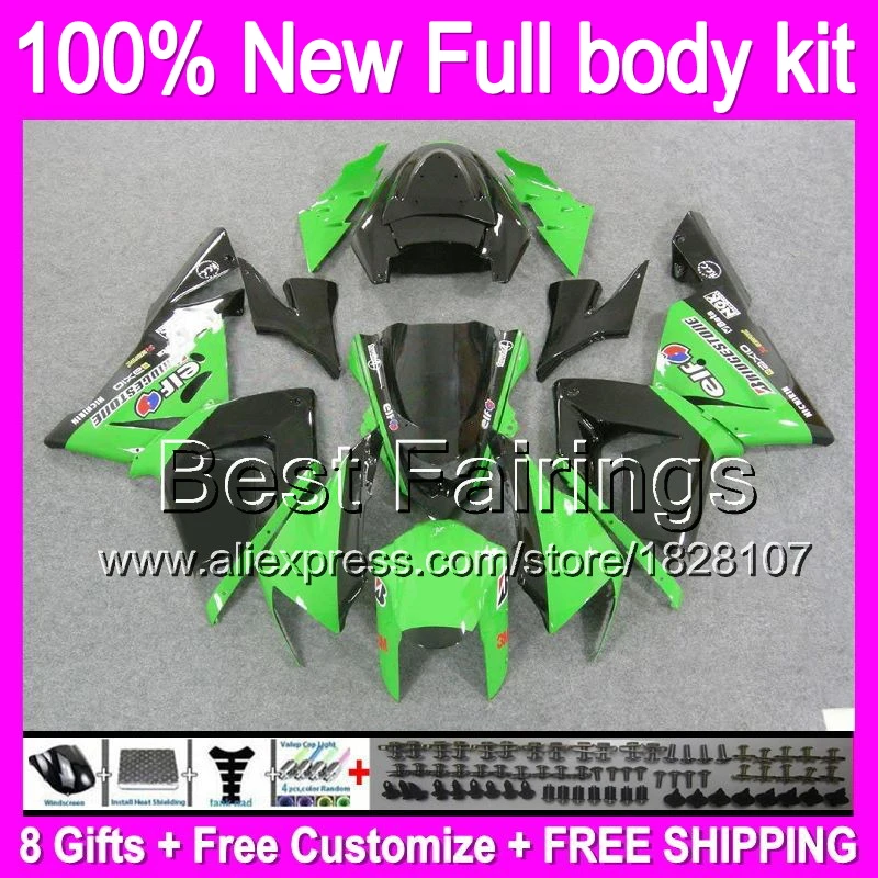 Fairing Body For Green black KAWASAKI NINJA ZX10R 04-05 8B5 ZX-10R ZX 10R ZX 10 R Factory green 04 05 2004 2005 +decal Body
Fairing Body For Green black KAWASAKI NINJA ZX10R 04-05 8B5 ZX-10R ZX 10R ZX 10 R Factory green 04 05 2004 2005 +decal Body