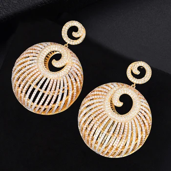 GODKI Luxury Round Long Dangle Earrings For Women Wedding Cubic Zircon Crystal CZ Dubai Bridal Earring Fashion Jewelry 2019
GODKI Luxury Round Long Dangle Earrings For Women Wedding Cubic Zircon Crystal CZ Dubai Bridal Earring Fashion Jewelry 2019