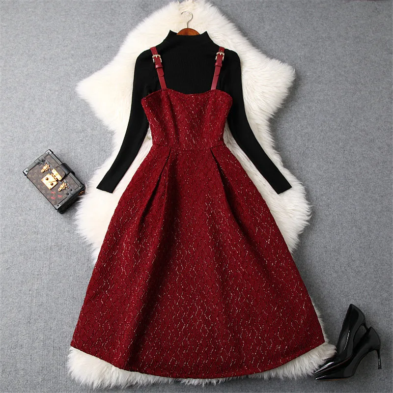 Elegant Woman Winter Dress 2018 Fashion Designers Autumn Vestidos Long Sleeve Knitted Top+Midi Bandage Party Dress 2Piece Set
Elegant Woman Winter Dress 2018 Fashion Designers Autumn Vestidos Long Sleeve Knitted Top+Midi Bandage Party Dress 2Piece Set