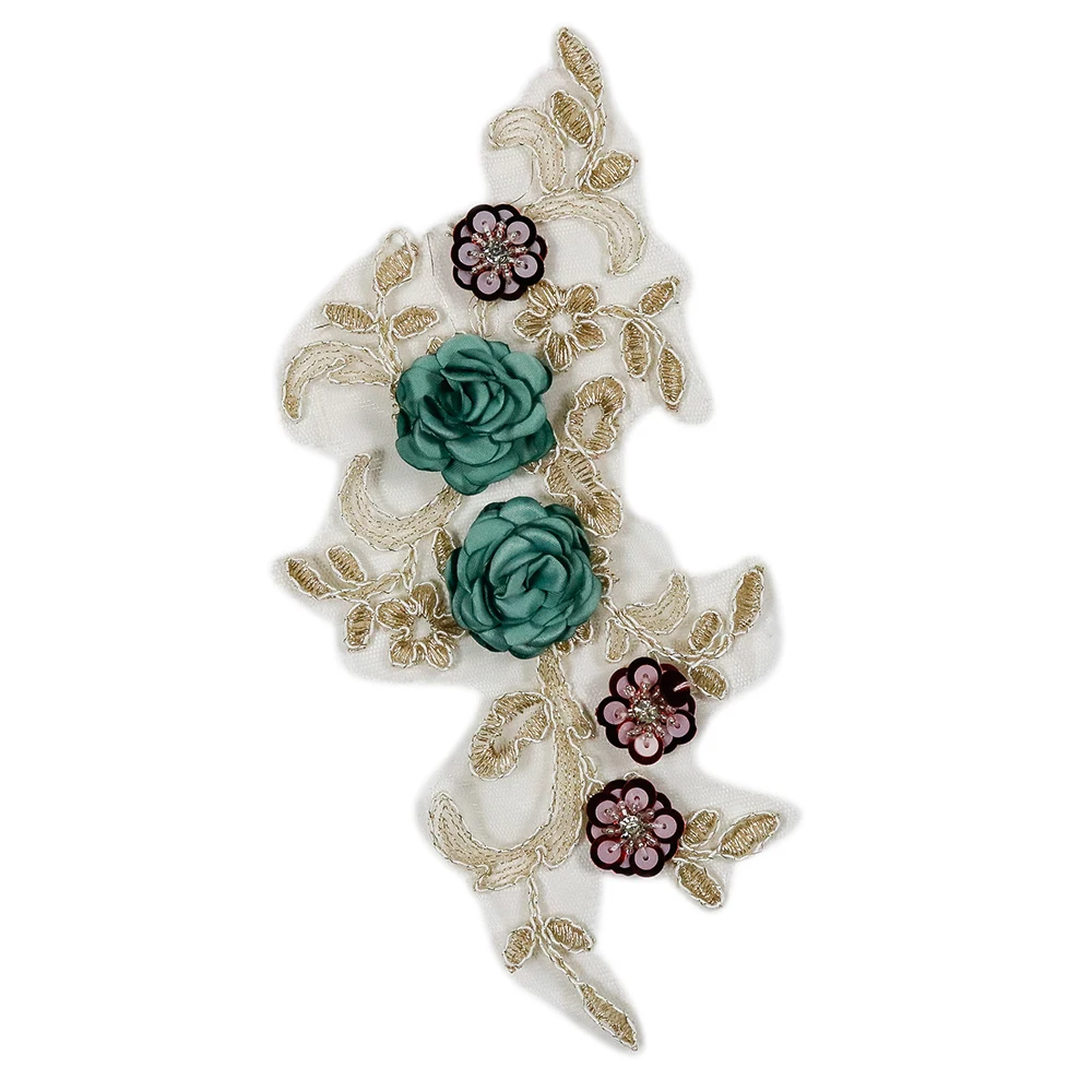 2Pcs Wedding Lace Embroidered Patches 3D Flower Bead Applique Sew On Dress Clothes Patches Accessory
2Pcs Wedding Lace Embroidered Patches 3D Flower Bead Applique Sew On Dress Clothes Patches Accessory
