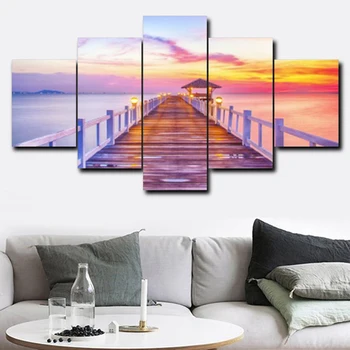 Laeacco Seaside Painting Canvas Painting 5 Pcs Modular Pictures Modern Home Decoration Road Posters and Prints
Laeacco Seaside Painting Canvas Painting 5 Pcs Modular Pictures Modern Home Decoration Road Posters and Prints