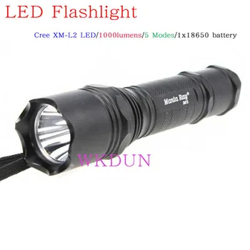 Sole Sale Manta Ray M5 Cree XM-L2 5-Mode 1000 lumens Portable Led Flashlight (1*18650) with Free Shipping 
Sole Sale Manta Ray M5 Cree XM-L2 5-Mode 1000 lumens Portable Led Flashlight (1*18650) with Free Shipping