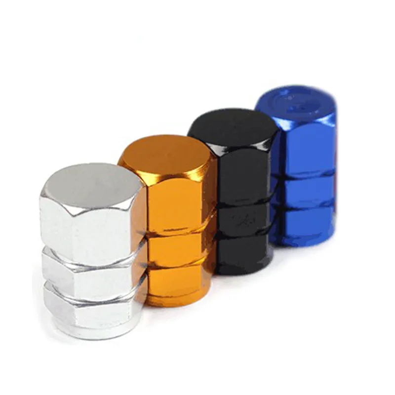 Wholesale 4PCS Aluminium Alloy AmericanStyle MTB Road Bicycle Motor Bike Car Tyre Wheel Rims Stem Air Valve Cap Dust Cover | Спорт и