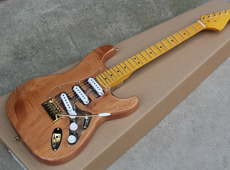 Factory custom natural wood color mahogany electric guitar with scalloped maple fretboard,Gold hardwares
Factory custom natural wood color mahogany electric guitar with scalloped maple fretboard,Gold hardwares