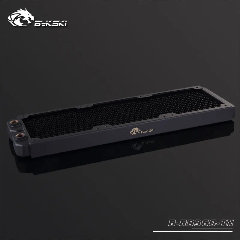 Bykski 360mm Length Single Row Radiators, 28mm Thickness Water Cooling Radiators, Good for Three 120mm Fans. P/N: B-RD360-TN
Bykski 360mm Length Single Row Radiators, 28mm Thickness Water Cooling Radiators, Good for Three 120mm Fans. P/N: B-RD360-TN