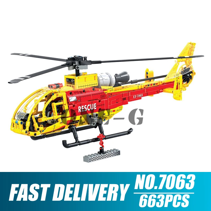 Building blocks 7063 663pcs Compatible with legoingly Technic Yellow duiker helicopter figures Educational toys for children
Building blocks 7063 663pcs Compatible with legoingly Technic Yellow duiker helicopter figures Educational toys for children