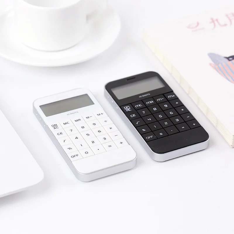 Smart Phone Style Arithmetic Calculator Coin Batteries Pocket Calculator Stationery Calculators Portable for School Meeting
Smart Phone Style Arithmetic Calculator Coin Batteries Pocket Calculator Stationery Calculators Portable for School Meeting