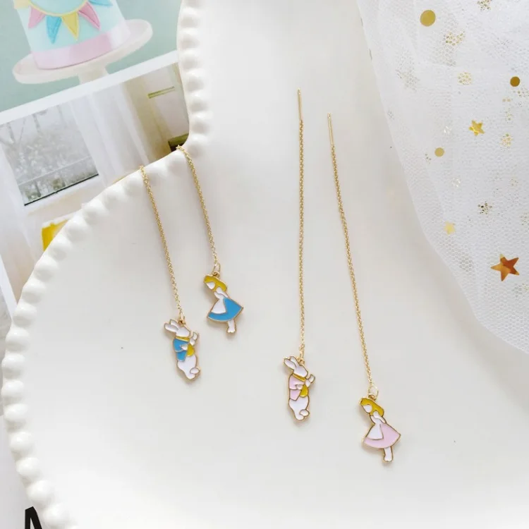 Alice In Wonderland Rabbit Enamel Asymmetry Cute 2 Styles Earrings Ear Drop Gift for Girl Women Lady Cosplay Accessories Props
Alice In Wonderland Rabbit Enamel Asymmetry Cute 2 Styles Earrings Ear Drop Gift for Girl Women Lady Cosplay Accessories Props