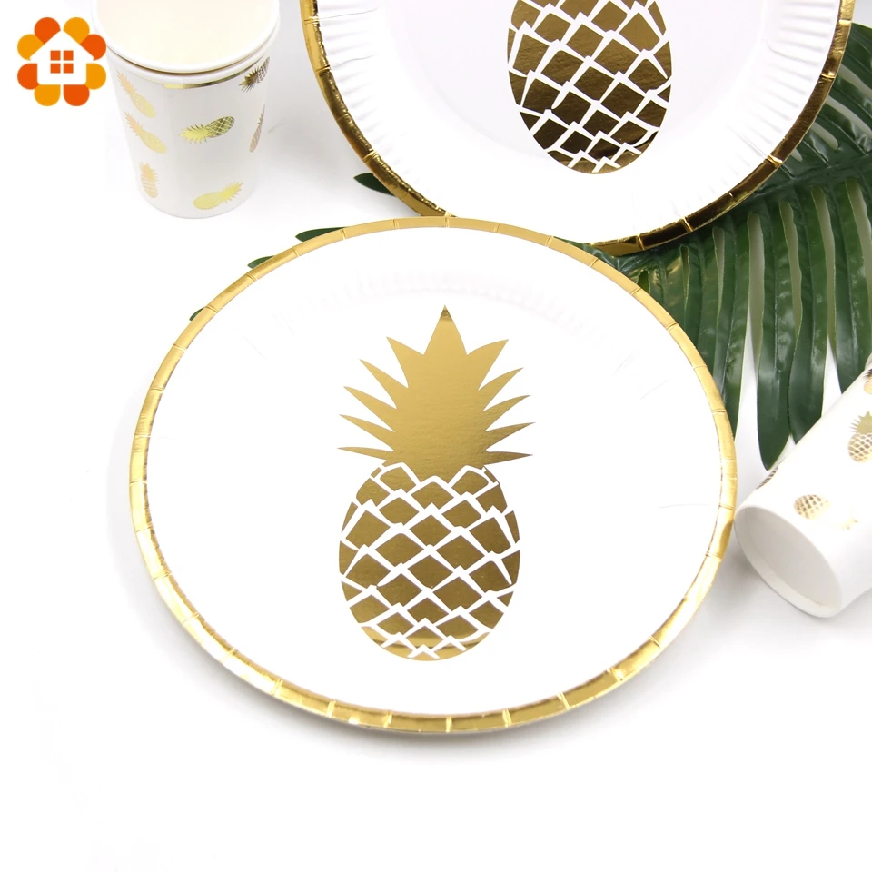 Summer Series Pinapple&Leaves Disposable Tableware Gilding Paper Napkins/Cup/Plate Party Supplies Home Wedding Party Decoration
Summer Series Pinapple&Leaves Disposable Tableware Gilding Paper Napkins/Cup/Plate Party Supplies Home Wedding Party Decoration