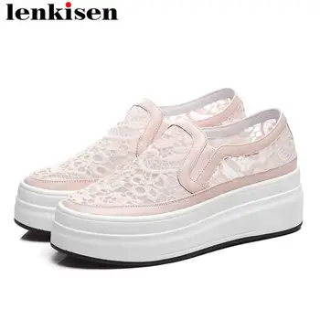 Lenkisen full grain leather slip on loafers high bottom breathable lace round toe flat platform daily wear vulcanized shoes L19
Lenkisen full grain leather slip on loafers high bottom breathable lace round toe flat platform daily wear vulcanized shoes L19