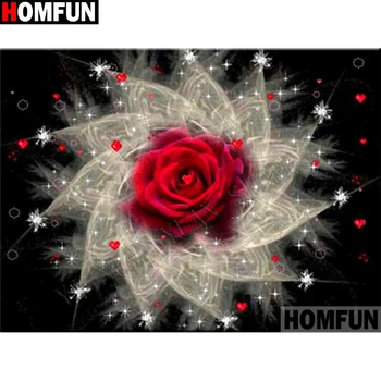 HOMFUN Full Square/Round Drill 5D DIY Diamond Painting "Red flower" Ermboidery Cross Stitch 5D Home Decor Gift A15340 
HOMFUN Full Square/Round Drill 5D DIY Diamond Painting "Red flower" Ermboidery Cross Stitch 5D Home Decor Gift A15340