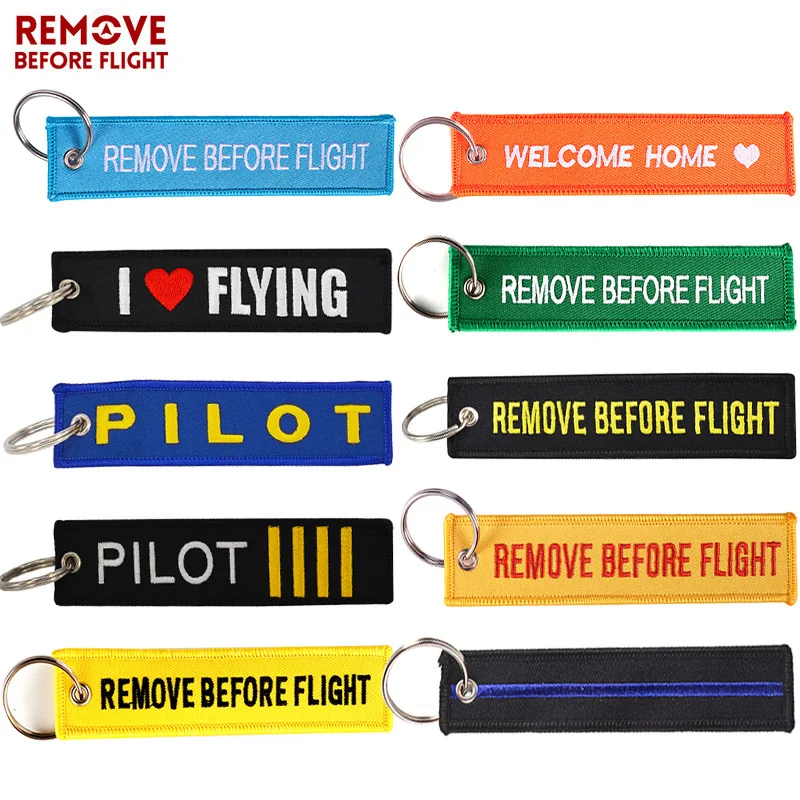Remove Before Flight Key Chain Luggage Safety Tag Fashion Embroidery OEM Motorcycles Car Key Ring Key Fobs Holder Aviation Gifts
Remove Before Flight Key Chain Luggage Safety Tag Fashion Embroidery OEM Motorcycles Car Key Ring Key Fobs Holder Aviation Gifts