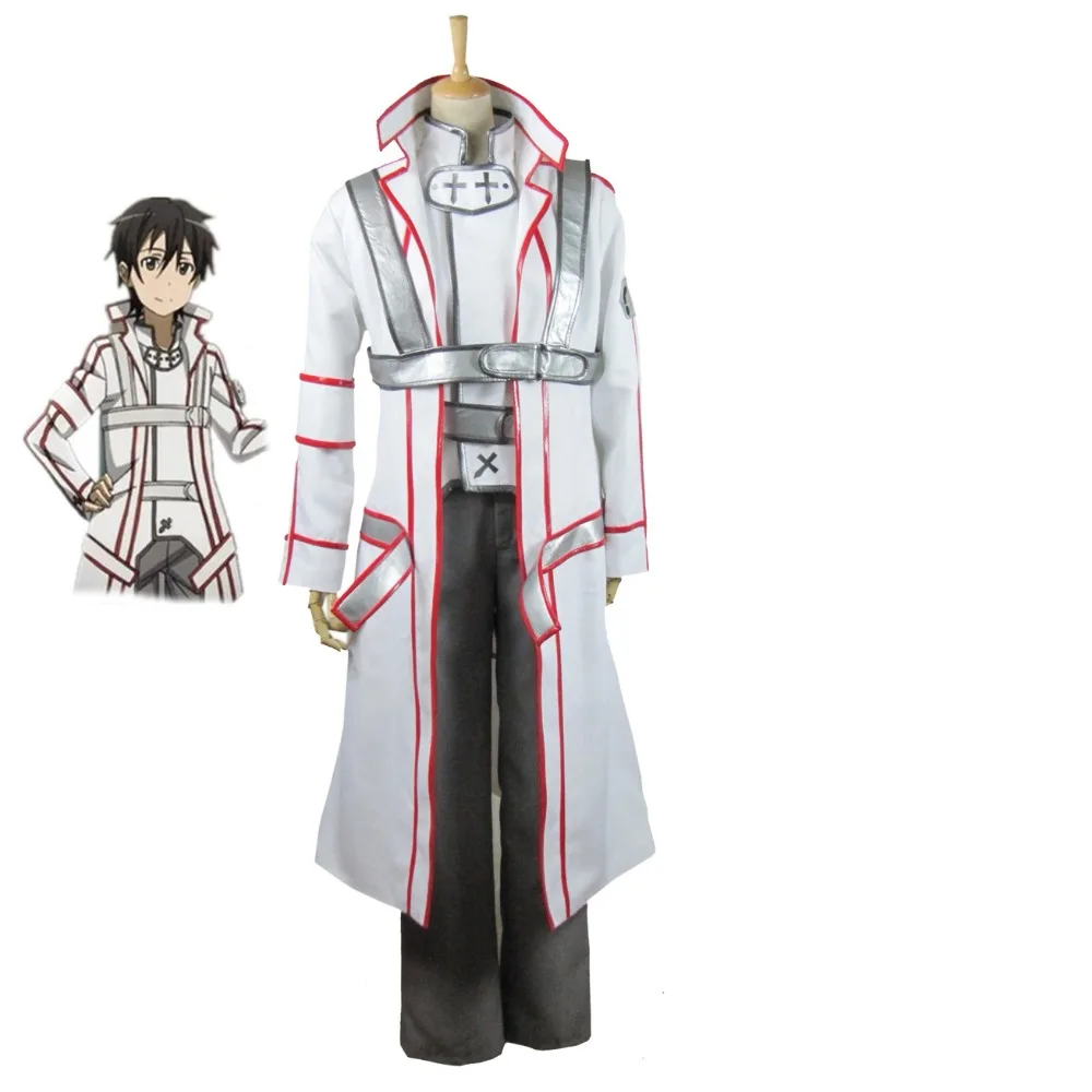 Unisex Anime Cartoon Cos Sword Art Online Kirigaya Kazuto Kirito Cosplay Costume Sets Custom Size
Unisex Anime Cartoon Cos Sword Art Online Kirigaya Kazuto Kirito Cosplay Costume Sets Custom Size
