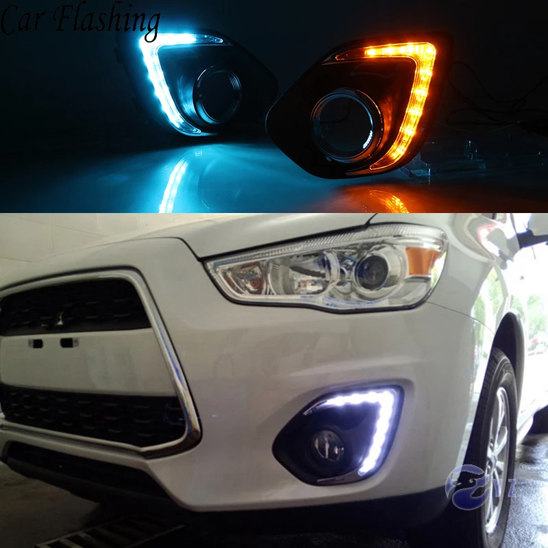Car Flashing 1 Set DRL For Mitsubishi ASX 2013 2014 Daylight Car LED DRL Daytime Running Lights White Fog head Lamp cover
Car Flashing 1 Set DRL For Mitsubishi ASX 2013 2014 Daylight Car LED DRL Daytime Running Lights White Fog head Lamp cover