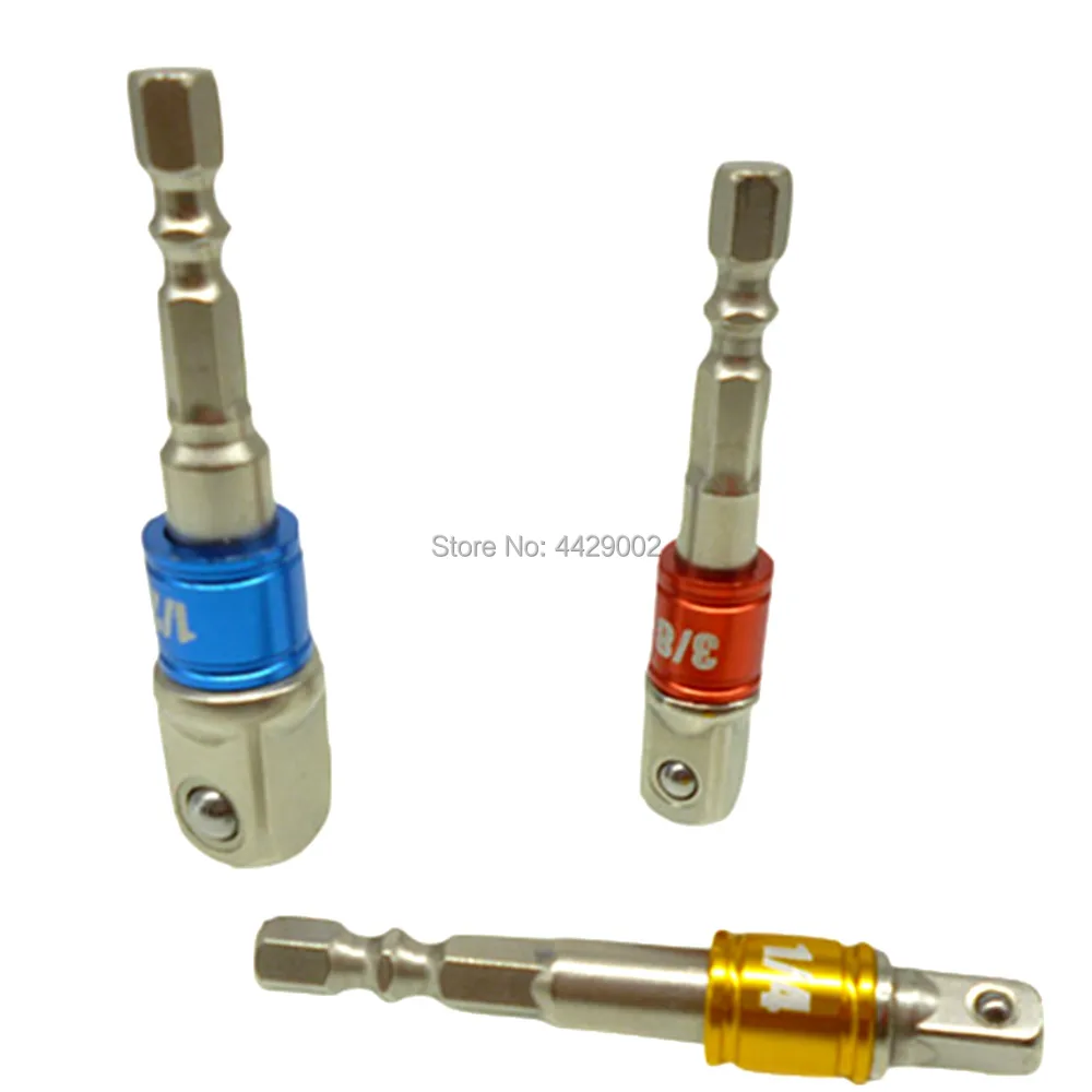 3pcs Socket Adapter Hex Shank to 1/4" 3/8" 1/2" Impact Drill BIts Driver Extension Bar Adaptor Socket Driver Bits Impact Drills
3pcs Socket Adapter Hex Shank to 1/4" 3/8" 1/2" Impact Drill BIts Driver Extension Bar Adaptor Socket Driver Bits Impact Drills