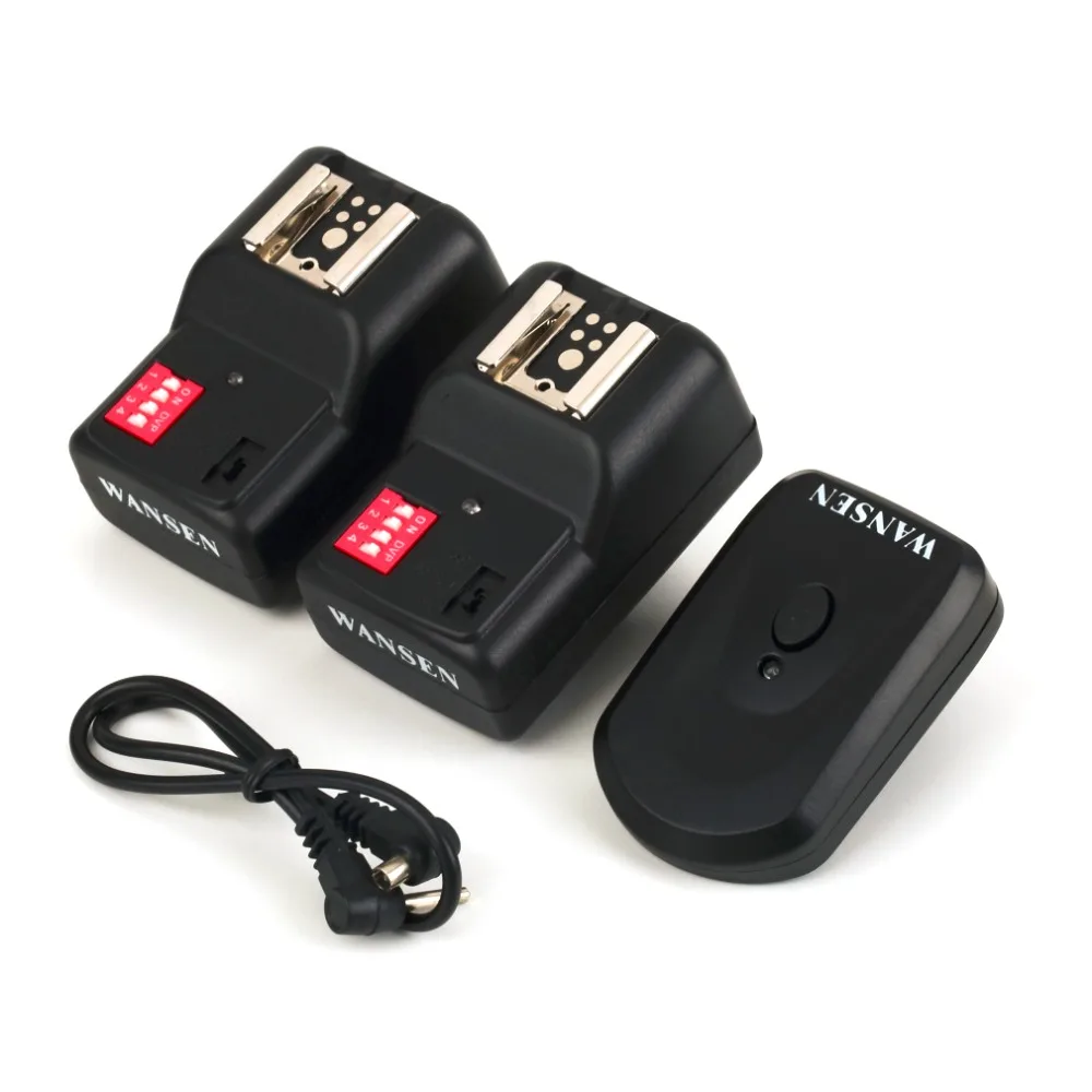 4 Channels Wireless Practical Remote Flash Trigger Transmitter With 2 Receivers Set For Nikon For Canon Camera Universal PT-16GY
4 Channels Wireless Practical Remote Flash Trigger Transmitter With 2 Receivers Set For Nikon For Canon Camera Universal PT-16GY