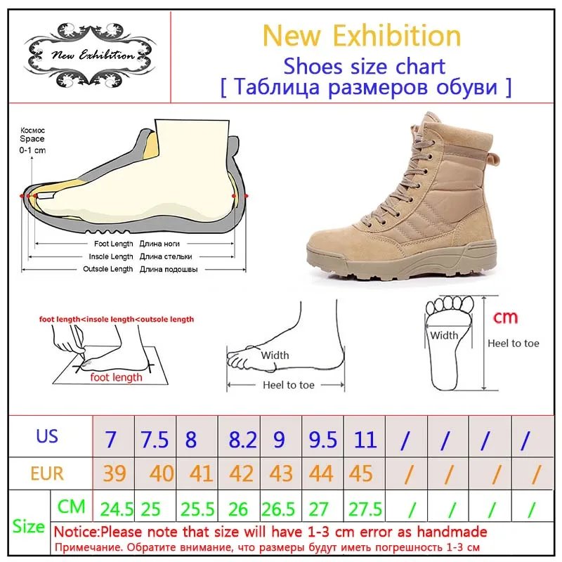 Army Boot Size Chart