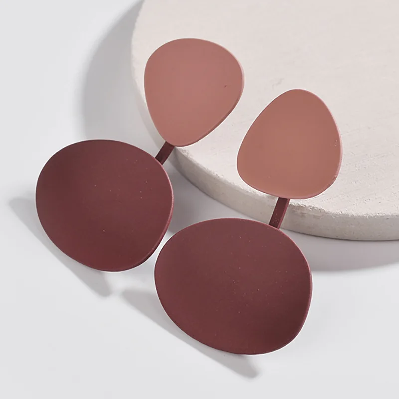 2018 Fashion Soft Pink Grey Color Block Irregular Shape Metal Earrings Front Back Earring set
2018 Fashion Soft Pink Grey Color Block Irregular Shape Metal Earrings Front Back Earring set