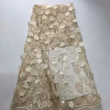 2019 New Design Unique 3D Floral French Lace Fabric with Fashion big sequins for Party/Wedding Dresses 5yards/lot free shipping
2019 New Design Unique 3D Floral French Lace Fabric with Fashion big sequins for Party/Wedding Dresses 5yards/lot free shipping