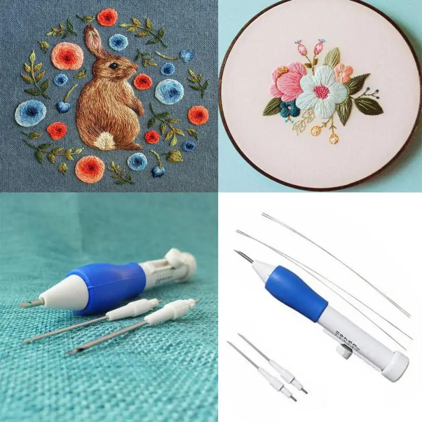 ISHOWTIENDA New 1 Set 13*2cm Magic Embroidery Pen Embroidery Needle Weaving Tool Fancy Embroidery Set New
ISHOWTIENDA New 1 Set 13*2cm Magic Embroidery Pen Embroidery Needle Weaving Tool Fancy Embroidery Set New
