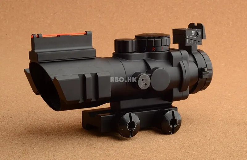 Tactical Optical prism ACOG 4x32 rifle scope with Front Rear Sight fiber optics sight with 20mm picatinny rail base M9392
Tactical Optical prism ACOG 4x32 rifle scope with Front Rear Sight fiber optics sight with 20mm picatinny rail base M9392