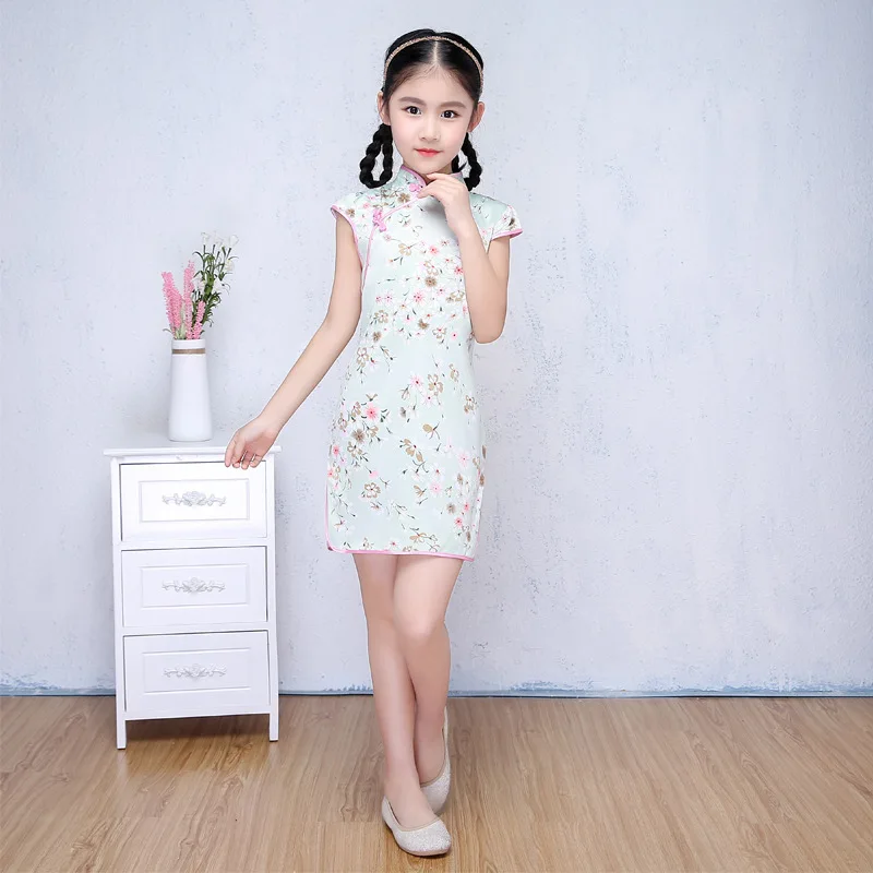 Children Chinese Traditional Dress Kids Party Ancient Cheongsam Child Stage Performance Qipao Oriental Girl Party Dresses 90
Children Chinese Traditional Dress Kids Party Ancient Cheongsam Child Stage Performance Qipao Oriental Girl Party Dresses 90