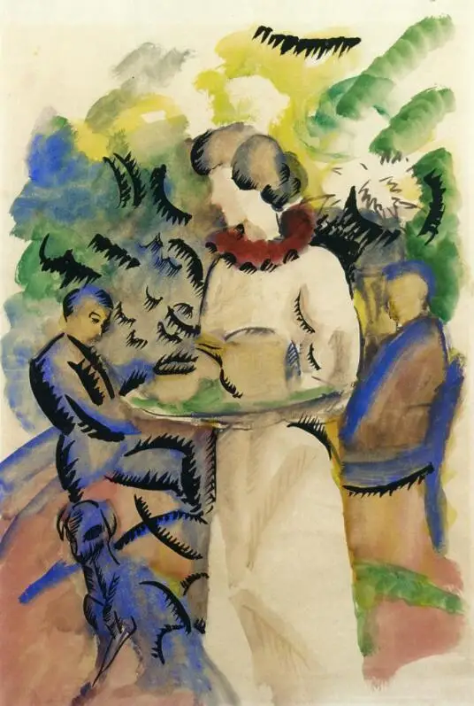 High quality Oil painting Canvas Reproductions Afternoon in the Garden (1913) By August Macke hand painted
High quality Oil painting Canvas Reproductions Afternoon in the Garden (1913) By August Macke hand painted