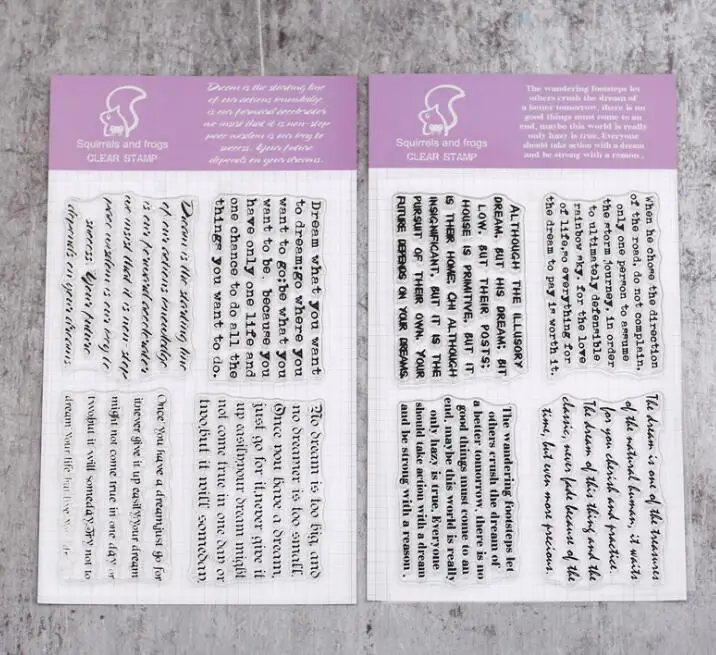 My Dream Transparent Clear Silicone Stamp/Seal for DIY scrapbooking/photo album Decorative clear stamp
My Dream Transparent Clear Silicone Stamp/Seal for DIY scrapbooking/photo album Decorative clear stamp