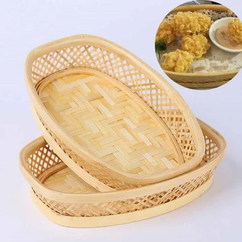 Serving Basket Fast Food Basket Hotel Tableware Food Tray Bread Holder Rounded French Fries Basket Bamboo Production Calathus
Serving Basket Fast Food Basket Hotel Tableware Food Tray Bread Holder Rounded French Fries Basket Bamboo Production Calathus