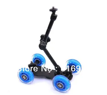 4-Wheel Desktop Tabletop Dolly Truck Skater Slider For DSLR Rail Video Camcorder CAMERA MOUNT CAMERA HOLDER
4-Wheel Desktop Tabletop Dolly Truck Skater Slider For DSLR Rail Video Camcorder CAMERA MOUNT CAMERA HOLDER