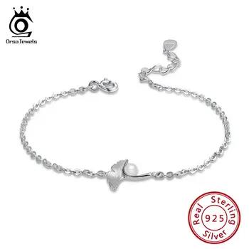 ORSA JEWELS Real 925 Sterling Silver Women Bracelets With Top-grade Simulated Pearl Charm Bracelet Fine Jewelry Party Gift OSB39
ORSA JEWELS Real 925 Sterling Silver Women Bracelets With Top-grade Simulated Pearl Charm Bracelet Fine Jewelry Party Gift OSB39