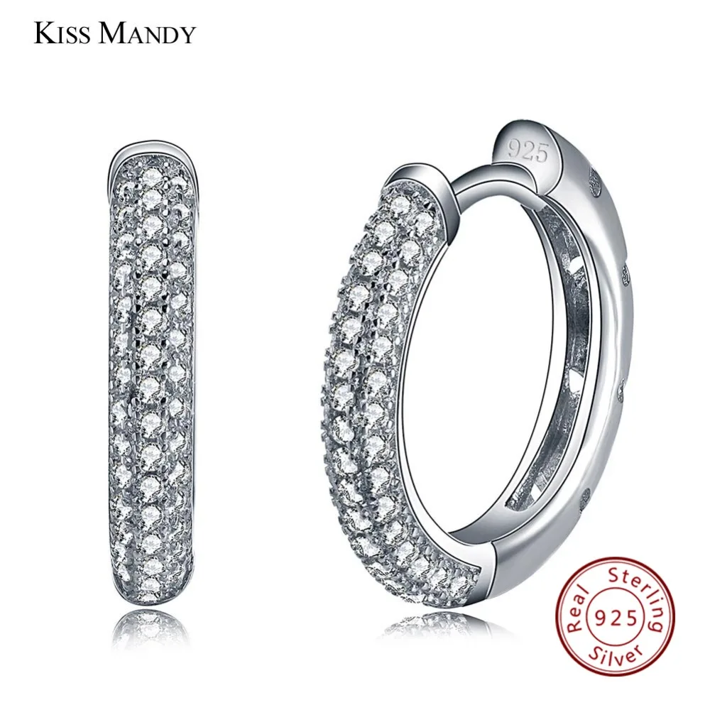Kiss Mandy Hoop Earrings 2018 Trendy Women Jewelry 925 Sterling Silver Earring with 2 Row 90pcs Austrian Cubic Zirconia KSE19
Kiss Mandy Hoop Earrings 2018 Trendy Women Jewelry 925 Sterling Silver Earring with 2 Row 90pcs Austrian Cubic Zirconia KSE19
