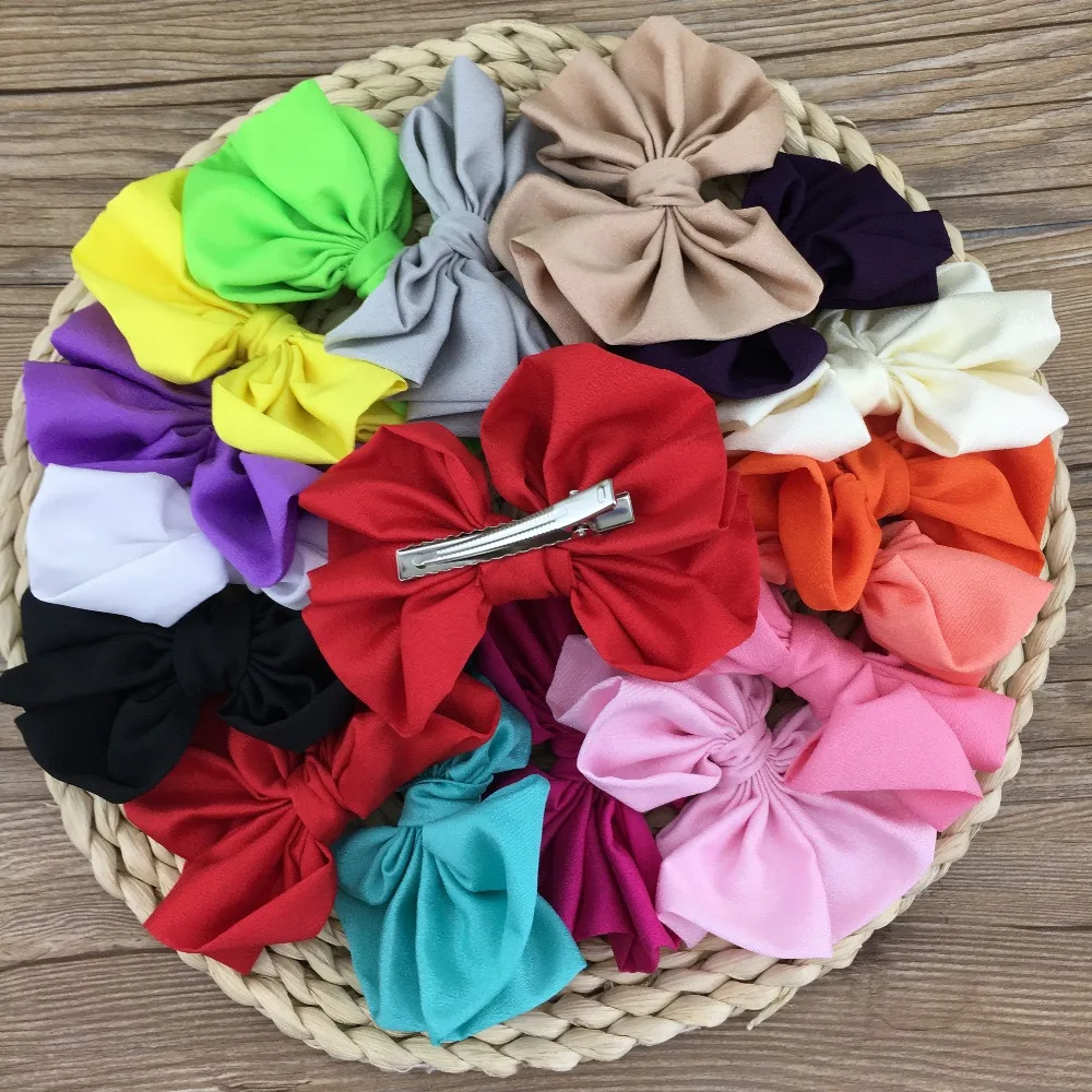XIMA 16pcs/lot 3.5" Big Satin Hairbow for Hair With Clip for Kids Hair Accessories Hairpins Ornaments,Boutique Fabric Bows
XIMA 16pcs/lot 3.5" Big Satin Hairbow for Hair With Clip for Kids Hair Accessories Hairpins Ornaments,Boutique Fabric Bows