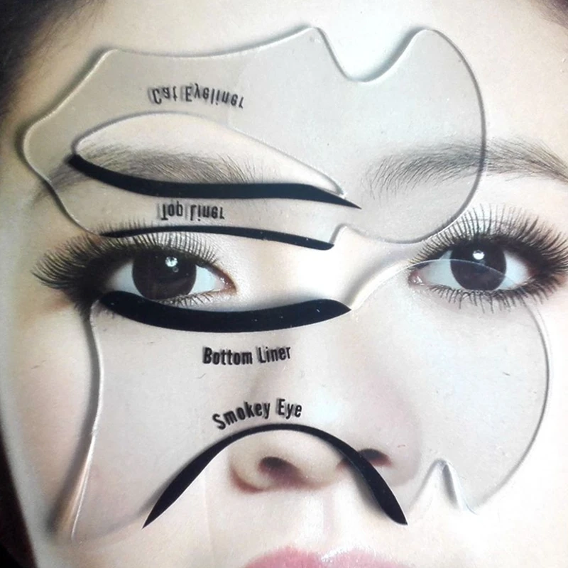 2pcs Eyeliner Stencil Cat Eye Fish Tail Double Wing Eyeliner Stencil Models Template Shaping Tools Eyebrows Template Card DIY
2pcs Eyeliner Stencil Cat Eye Fish Tail Double Wing Eyeliner Stencil Models Template Shaping Tools Eyebrows Template Card DIY