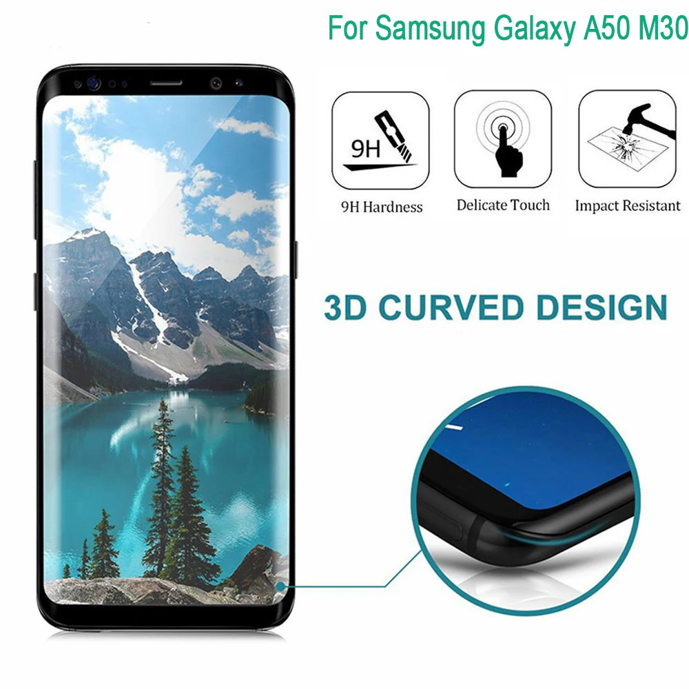 Premium 9H 3D Edge Curved Ultra Thin Full Cover Tempered Glass Screen Film Protector For Samsung Galaxy A10 A20 A30 A40 A50
Premium 9H 3D Edge Curved Ultra Thin Full Cover Tempered Glass Screen Film Protector For Samsung Galaxy A10 A20 A30 A40 A50