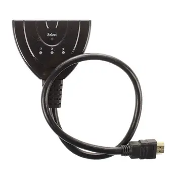High Performance HDMI 3-In 1-Out (3 to1) HDMI Auto Switch with 1.5 ft. Cable Support 3D
High Performance HDMI 3-In 1-Out (3 to1) HDMI Auto Switch with 1.5 ft. Cable Support 3D