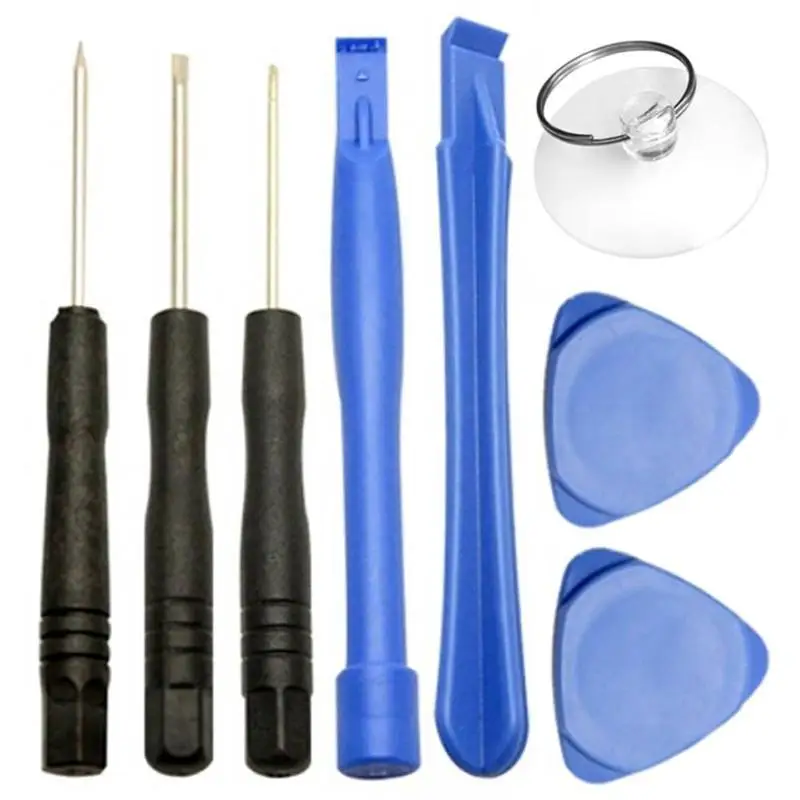 

8 in 1 Cell Phones Opening Pry Repair Tool Suction Cup Screwdrivers Kits include TORX PHILLIPS SLOTT for iPhone Tablet iPad PSP