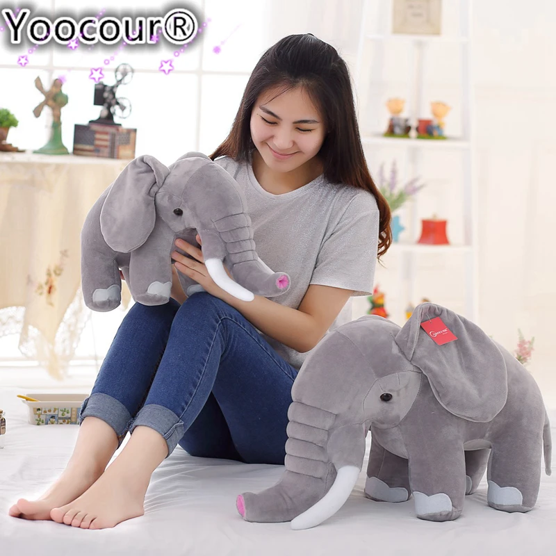 45/60/80cm Infant Plush Elephant Soft Appease Playmate Calm Doll Baby Toy Simulation Pillow Stuffed | Игрушки и хобби