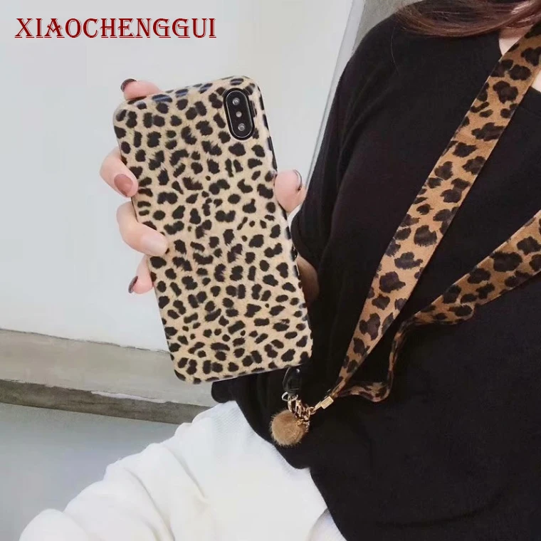 For iPhone X XS Case Leopard Print soft Silicone Phone Case For iPhone XR Max 6 7 8 plus 6s Case Luxury Cover With Lanyard
For iPhone X XS Case Leopard Print soft Silicone Phone Case For iPhone XR Max 6 7 8 plus 6s Case Luxury Cover With Lanyard