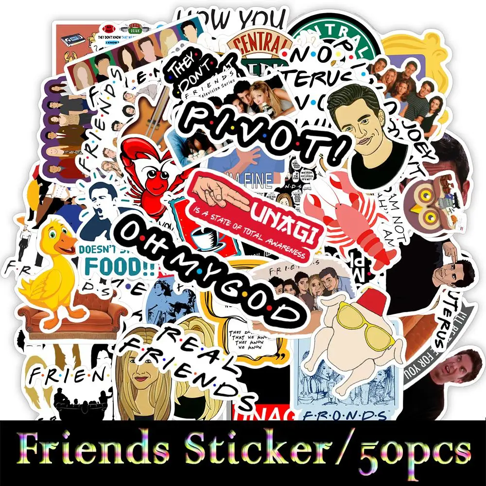50pcs Tv Show Friends Stickers Wall Decoration Sticker for DIY Craft Photo Albums Luggage Laptop Phone Fridge Decal Sticker
50pcs Tv Show Friends Stickers Wall Decoration Sticker for DIY Craft Photo Albums Luggage Laptop Phone Fridge Decal Sticker