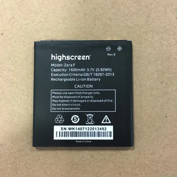For highscreen Zera F Rev.S Battery 1600mAh Accumulator (54x57mm)
For highscreen Zera F Rev.S Battery 1600mAh Accumulator (54x57mm)