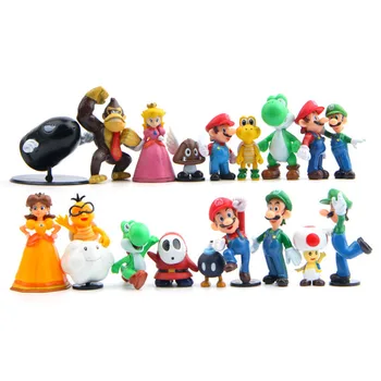 18pcs/set Super Mario Bros 3-7cm PVC Action figures Toys Yoshi peach princess luigi shy guy Odyssey Donkey Kong model Dolls
18pcs/set Super Mario Bros 3-7cm PVC Action figures Toys Yoshi peach princess luigi shy guy Odyssey Donkey Kong model Dolls
