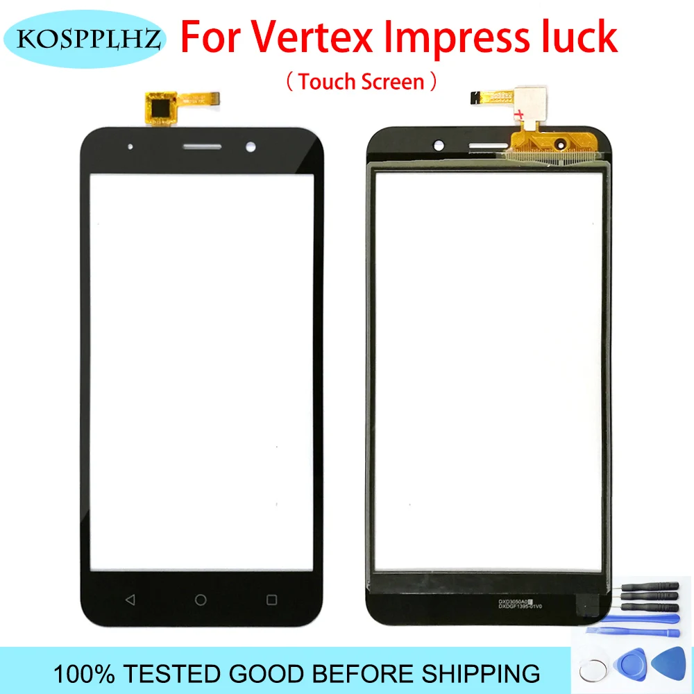 KOSPPLHZ 5.0 Inch For Vertex impress Luck Touch Screen Digitizer Front Glass Lens Black Gold color With tape&tools
KOSPPLHZ 5.0 Inch For Vertex impress Luck Touch Screen Digitizer Front Glass Lens Black Gold color With tape&tools