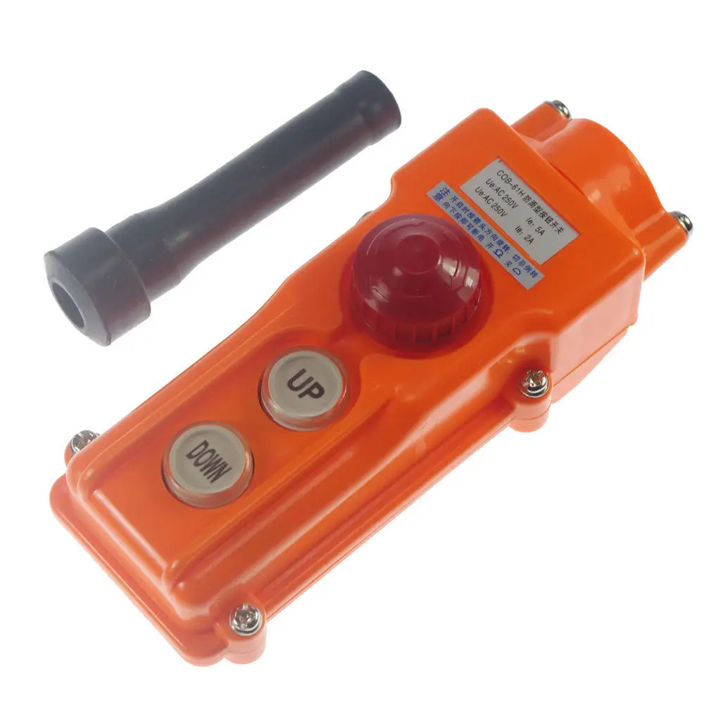 (1) COB-61H For Hoist Crane Pendant Control Station Push Button Switch Emergency
(1) COB-61H For Hoist Crane Pendant Control Station Push Button Switch Emergency