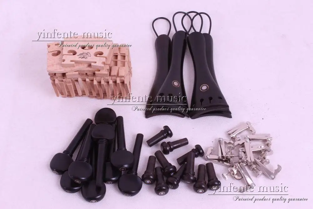 4 set New Violin parts Tailpniece Ebony Wood High quality #31 and Fine tuning pegs bridge
4 set New Violin parts Tailpniece Ebony Wood High quality #31 and Fine tuning pegs bridge