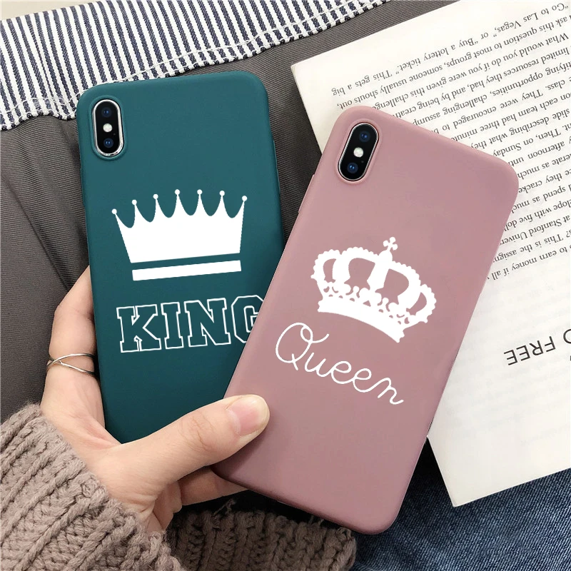 Simple King Queen Matte Colorful Cover For iPhone 8 Plus For iPhone 6 6S 7 8 Plus 9 10 For iPhone XS Max XR X Soft Silicone Case
Simple King Queen Matte Colorful Cover For iPhone 8 Plus For iPhone 6 6S 7 8 Plus 9 10 For iPhone XS Max XR X Soft Silicone Case